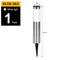 solar lawn lights, stainless steel outdoor lights, 3-LED garden lights, waterproof outdoor lights, modern outdoor lighting, cylindrical solar lights, Australian outdoor lights - Silver white light - Size 2PCS