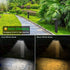 solar path lights, 2-pack, warm white cool white, four lighting modes, outdoor lighting, garden lights, driveway lights, lawn lights, Australian outdoor decor, eco-friendly path lights - Black - Size 2pcs