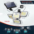 solar outdoor light, motion sensor wall light, waterproof led light, rotatable solar panel, Australian outdoor lighting, energy saving garden light, dusk to dawn light - White light - Size 4PCS