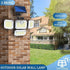 solar outdoor light, motion sensor wall light, waterproof led light, rotatable solar panel, Australian outdoor lighting, energy saving garden light, dusk to dawn light - White light - Size 4PCS