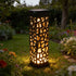 solar garden lights, outdoor waterproof lights, warm white LED pathway lights, automatic dusk to dawn lights, landscape lighting, lawn lights, patio lights, driveway lights, solar stake lights, Australian outdoor lights - Warm light - Size 6PCS