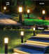 Solar Lawn Lights Stainless Steel Outdoor Lights 3-LED Garden Lights Waterproof - Silver - toned warm light - Size 2PCS