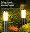 Solar Lawn Lights Stainless Steel Outdoor Lights 3-LED Garden Lights Waterproof - Silver white light - Size 1PCS