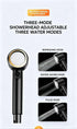 Portable Shower Head 8000mAh Battery Multi-Functional Shower Indoor Outdoor Use - Black - Size 8000amh