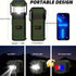 AM FM radio, NOAA weather alert radio, hand crank emergency radio, solar camping light, Bluetooth speaker radio, portable phone charger radio, outdoor survival radio, camping radio Australia, disaster preparedness radio, rechargeable weather radio - Green