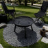 Outdoor Fire Pit Charcoal Fire Pit Camping Fire Pit Backyard Fire Pit Grilling - Black - Size set