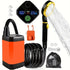 Portable Outdoor Shower Self-Priming Shower Rechargeable Shower Pump Camping - Orange - Size 6000amh