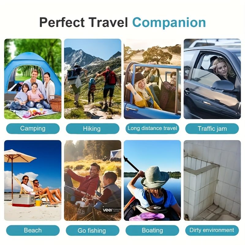 Black collapsible camping toilet, portable outdoor toilet, camping furniture Australia, lightweight camping gear, compact toilet for travel, camping sanitation solution