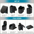 Black collapsible camping toilet, portable outdoor toilet, camping furniture Australia, lightweight camping gear, compact toilet for travel, camping sanitation solution