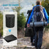 Black collapsible camping toilet, portable outdoor toilet, camping furniture Australia, lightweight camping gear, compact toilet for travel, camping sanitation solution