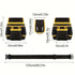 Black Yellow tool belt, industrial tools, work safety equipment, multiple pockets, durable tool belt, Australia