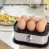 Electric Egg Cooker Kitchen Appliance Perfect Eggs Family-Sized High Quality - Silver - Size 01