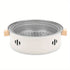portable barbecue set, charcoal grill, tea boiling set, outdoor picnic, camping barbecue, indoor grill, Aussie camping, picnic Australia, dual function grill - White - Size set