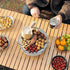 portable barbecue set, charcoal grill, tea boiling set, outdoor picnic, camping barbecue, indoor grill, Aussie camping, picnic Australia, dual function grill - White - Size set