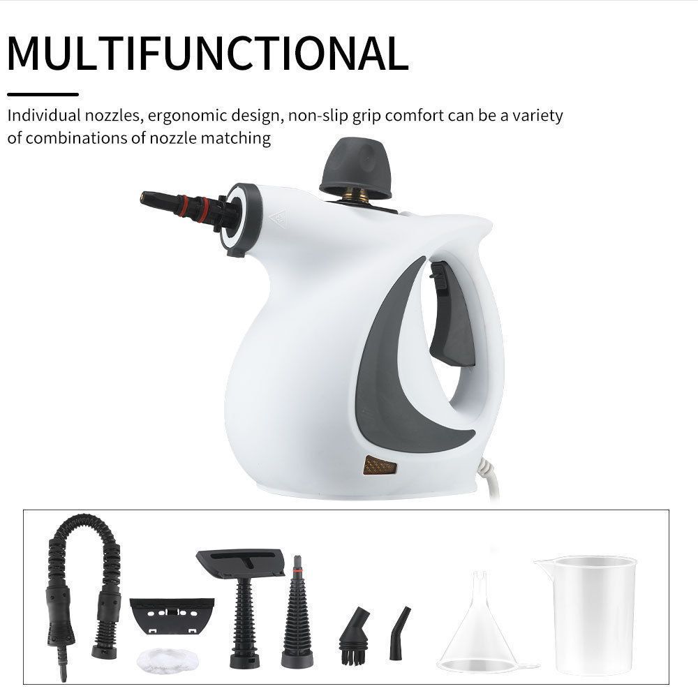 multifunctional steam cleaner, high-pressure steam cleaner, home cleaning Australia, air conditioner cleaner, kitchen range hood cleaner, chemical-free cleaning, steam sanitizer - White - Size A12-piece set