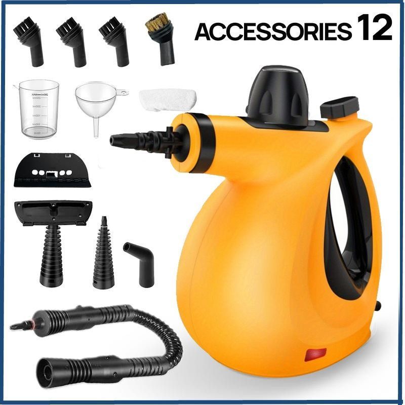 multifunctional steam cleaner, high-pressure steam cleaner, home cleaning Australia, air conditioner cleaner, kitchen range hood cleaner, chemical-free cleaning, steam sanitizer - White - Size A12-piece set
