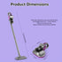 4-In-1 Handheld Vacuum Cleaner Anti-Mite Device Powerful Suction UV Mite - Black - Size 01