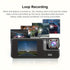 Dash Camera Car Camera Dual Lens Dash Cam 1080p Front Camera 720p Interior - Black - Size 01