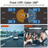 Dash Camera Car Camera Dual Lens Dash Cam 1080p Front Camera 720p Interior - Black - Size 01