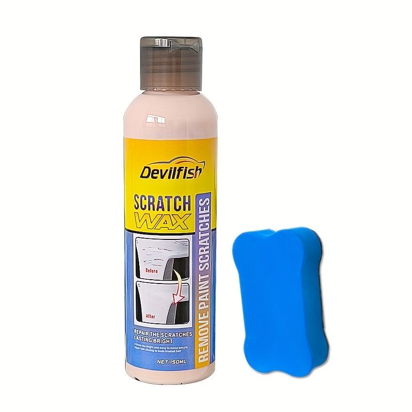 Car Scratch Repair Scratch Remover Paste Car Polish Car Wax DIY Car Detailing - Yellow - Size 01
