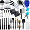 Car Detailing Brush Set Car Cleaning Kit Auto Detailing Supplies Car Interior - Black - Size 32 pieces