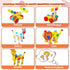 wooden animal building toy, kids tool set, educational toy Australia, preschool construction toy, creative play for children, gift for boys and girls, non-toxic wooden toys - Multi - Size JHTOY-354