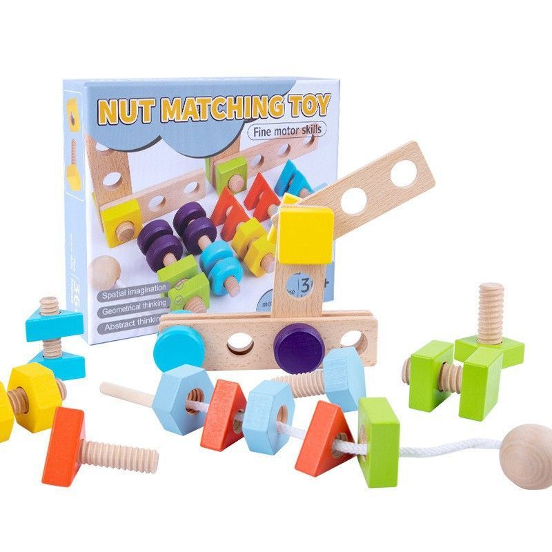 wooden toolbox, animal themed toy, building set, kids construction toy, fine motor skills, creative play, educational toy, birthday gift, Children's Day gift, Australian toy - Multi - Size 6