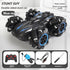2.4G remote control car, electric stunt car, drifting car, spray function, kids toy car, double-sided stunt car, watch remote control, outdoor RC toy, rechargeable toy car - Blue - Size Dual-control