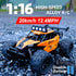 1:16 metal RC car, high-speed drifting, off-road racing car, boys toy car, 2.4GHz remote control, outdoor play toy, drift car, remote control car for kids, Australian toy - Turquoise - Size variable speed