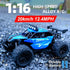 1:16 metal RC car, high-speed drifting, off-road racing car, boys toy car, 2.4GHz remote control, outdoor play toy, drift car, remote control car for kids, Australian toy - Turquoise - Size variable speed