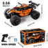 1:16 metal RC car, high-speed drifting, off-road racing car, boys toy car, 2.4GHz remote control, outdoor play toy, drift car, remote control car for kids, Australian toy - Turquoise - Size variable speed