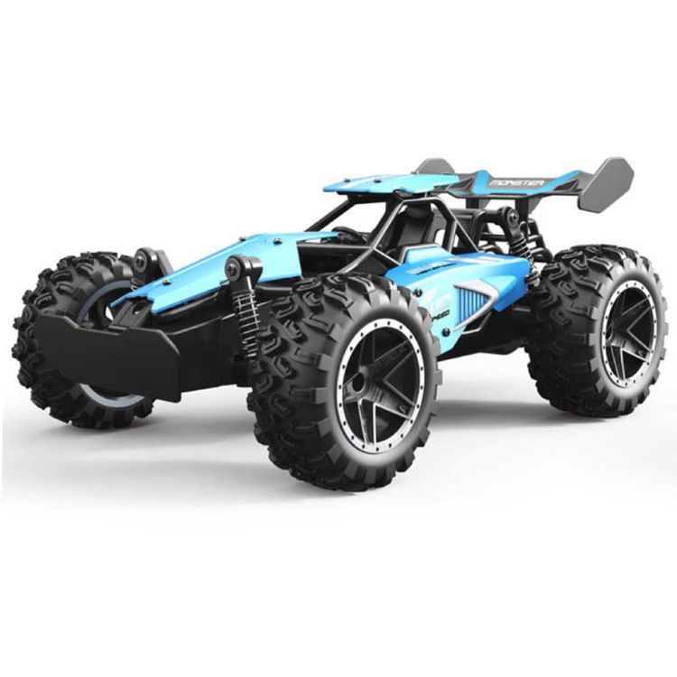 2.4G remote control car, high-speed off-road car, remote control toy for kids, four-wheel drive car, RC car with lights, outdoor toy Australia, gift for kids - Black - Size Dual-batteries