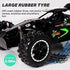 2.4G remote control car, high-speed off-road car, remote control toy for kids, four-wheel drive car, RC car with lights, outdoor toy Australia, gift for kids - Red - Size Dual-batteries