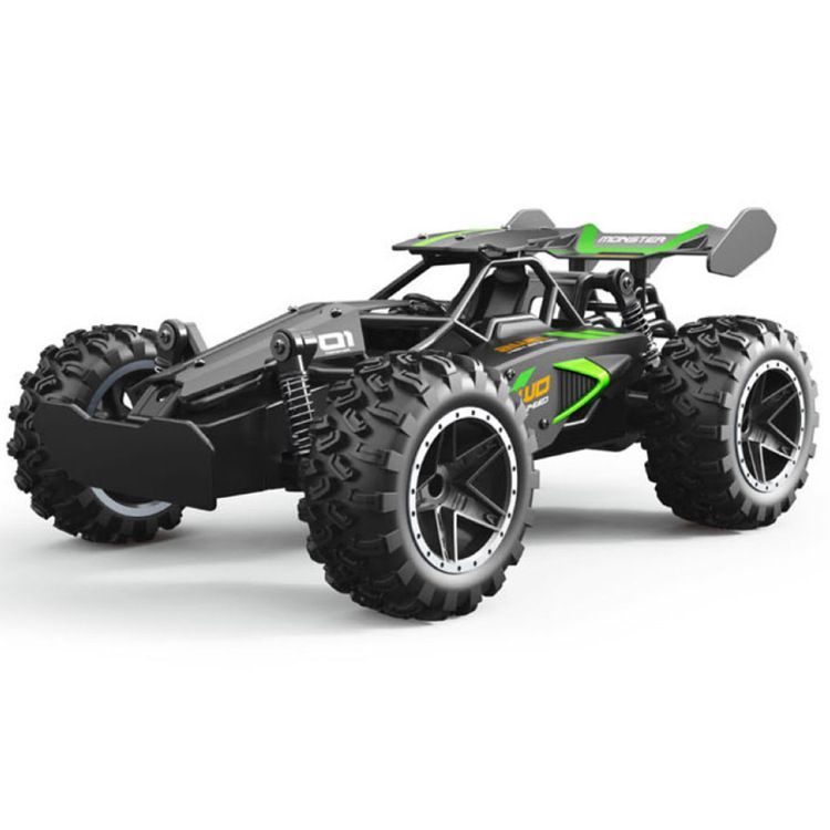 2.4G remote control car, high-speed off-road car, remote control toy for kids, four-wheel drive car, RC car with lights, outdoor toy Australia, gift for kids - Red - Size Dual-batteries
