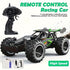 2.4G remote control car, high-speed off-road car, remote control toy for kids, four-wheel drive car, RC car with lights, outdoor toy Australia, gift for kids - Turquoise - Size Dual-batteries
