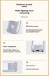 12.6inch Under Cabinet Lighting, 2 Pack Rechargeable Motion Sensor Light Indoor, 5 Levels Dimmable Magnetic Closet Lights, Wireless Under Counter Lights for Kitchen, Stairs
