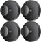 2026 Upgraded Drill-Free Suction Cup Hooks, Stainless Steel Suction Cup Hooks for Shower, Mirror, Wall, Bathroom, Glass, Hanging Towels - 4 Pack, Black