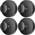 2026 Upgraded Drill-Free Suction Cup Hooks, Stainless Steel Suction Cup Hooks for Shower, Mirror, Wall, Bathroom, Glass, Hanging Towels - 4 Pack, Black