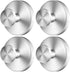 2026 Upgraded Drill-Free Suction Cup Hooks, Stainless Steel Suction Cup Hooks for Shower, Mirror, Wall, Bathroom, Glass, Hanging Towels - 4 Pack, Brushed Silver