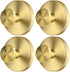 2026 Upgraded Drill-Free Suction Cup Hooks, Stainless Steel Suction Cup Hooks for Shower, Mirror, Wall, Bathroom, Glass, Hanging Towels - 4 Pack, Gold