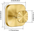 Suction Cup Hooks for Inside Shower,Heavy Duty Reusable No-Drill Hooks for Bathroom Wall,Glass,Windows,Tile-for Hanging Towels,Robes,Loofah - Wreath Hangers for Front Door,4packs (Gold)
