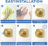 Suction Cup Hooks for Inside Shower,Heavy Duty Reusable No-Drill Hooks for Bathroom Wall,Glass,Windows,Tile-for Hanging Towels,Robes,Loofah - Wreath Hangers for Front Door,4packs (Gold)