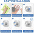 Suction Cup Hooks for Inside Shower,Heavy Duty Reusable No-Drill Hooks for Bathroom Wall,Glass,Windows,Tile - for Hanging Towels,Robes,Loofah-Wreath Hangers for Front Door,4packs (Silver)