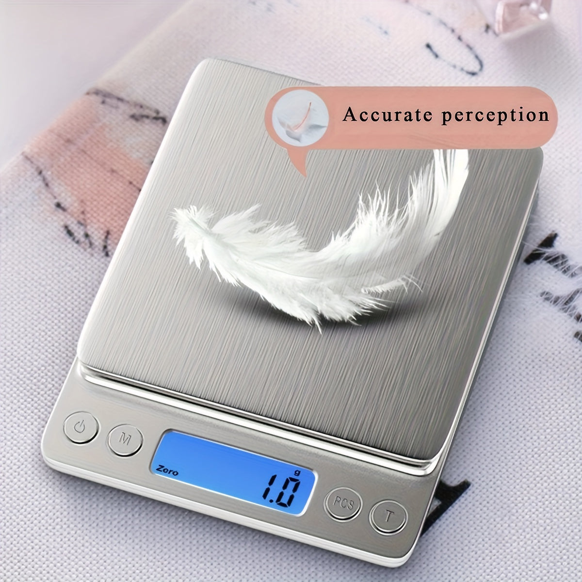 Food Scale, Kitchen Scale — Digital Weight Display in Grams and Ounces, High-Precision Electronic Scale.3000G/0.1G