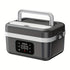 Electric Heating Insulated Lunch Box | 304 Stainless Steel Portable Insulated Storage Container, Suitable for Office, Camping, Picnics | Compact Insulated Food Container with Charging Function, No Water Needed(black)