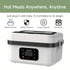 Electric Heating Insulated Lunch Box | 304 Stainless Steel Portable Insulated Storage Container, Suitable for Office, Camping, Picnics | Compact Insulated Food Container with Charging Function, No Water Needed(white)