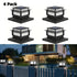 Solar Post Cap Lights 6‑Pack – LED, Dusk‑to‑Dawn, IPX4, Nickel Battery