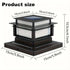 Solar Post Cap Lights 6‑Pack – LED, Dusk‑to‑Dawn, IPX4, Nickel Battery