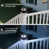 Solar Post Cap Lights 6‑Pack – LED, Dusk‑to‑Dawn, IPX4, Nickel Battery