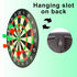 17-inch Red and Green Magnetic Dartboard, 40.5 cm in Diameter, Includes 12 Strong Magnetic Darts and Damage-Free Hooks, Safe and Portable for Both Entertainment and Competition.